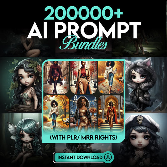 2M+ AI Prompt Bundle , ChatGPT & Midjourney | PLR & MRR Rights