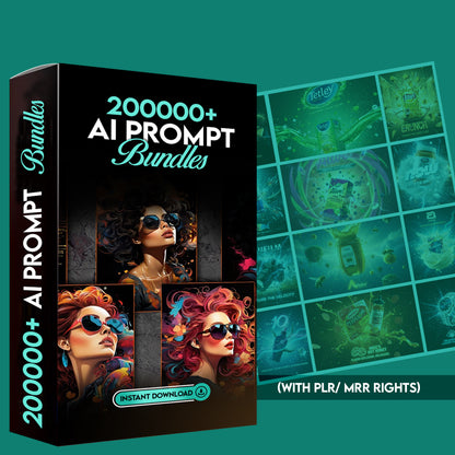 2M+ AI Prompt Bundle , ChatGPT & Midjourney | PLR & MRR Rights