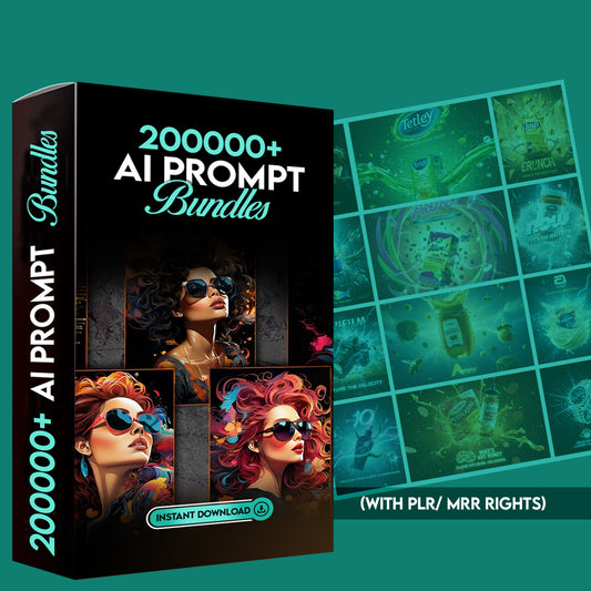 2M+ AI Prompt Bundle , ChatGPT & Midjourney | PLR & MRR Rights