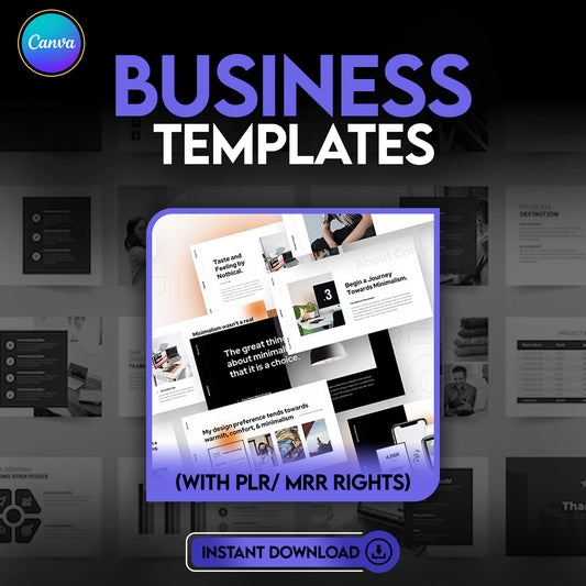 Business Templates Bundle with Reseller Rights | Resume, Certificate & Business Card Templates and Alot More , Canva Editable