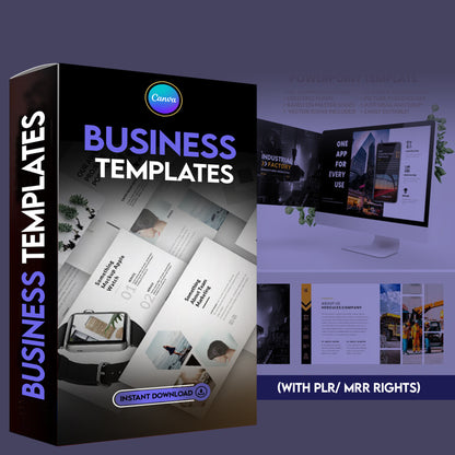 Business Templates Bundle with Reseller Rights | Resume, Certificate & Business Card Templates and Alot More , Canva Editable