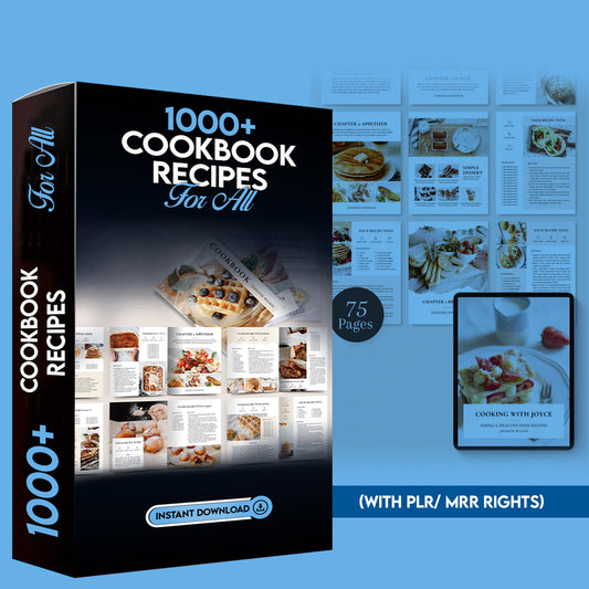 10,000+ Cookbook Recipes Bundle – PLR & MLR Resell Rights | All Occasions Digital Cookbook