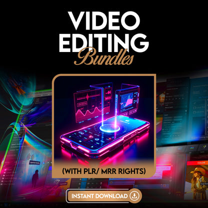 Professional Video Editing Bundle | PLR, MLR & Reseller Rights Digital Package