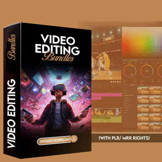 Professional Video Editing Bundle | PLR, MLR & Reseller Rights Digital Package