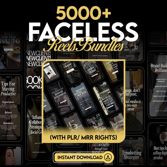 5000+ Faceless Reels Bundle – PLR & MRR Resell Rights | Viral Instagram & TikTok Content